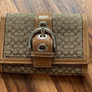 Carmel & Tan Coach Wallet